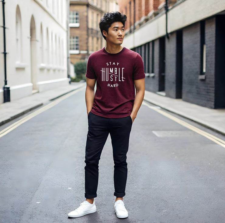 KNIGHT STITCH  HUMBLE PRINTED ROUND NECK T-SHIRT