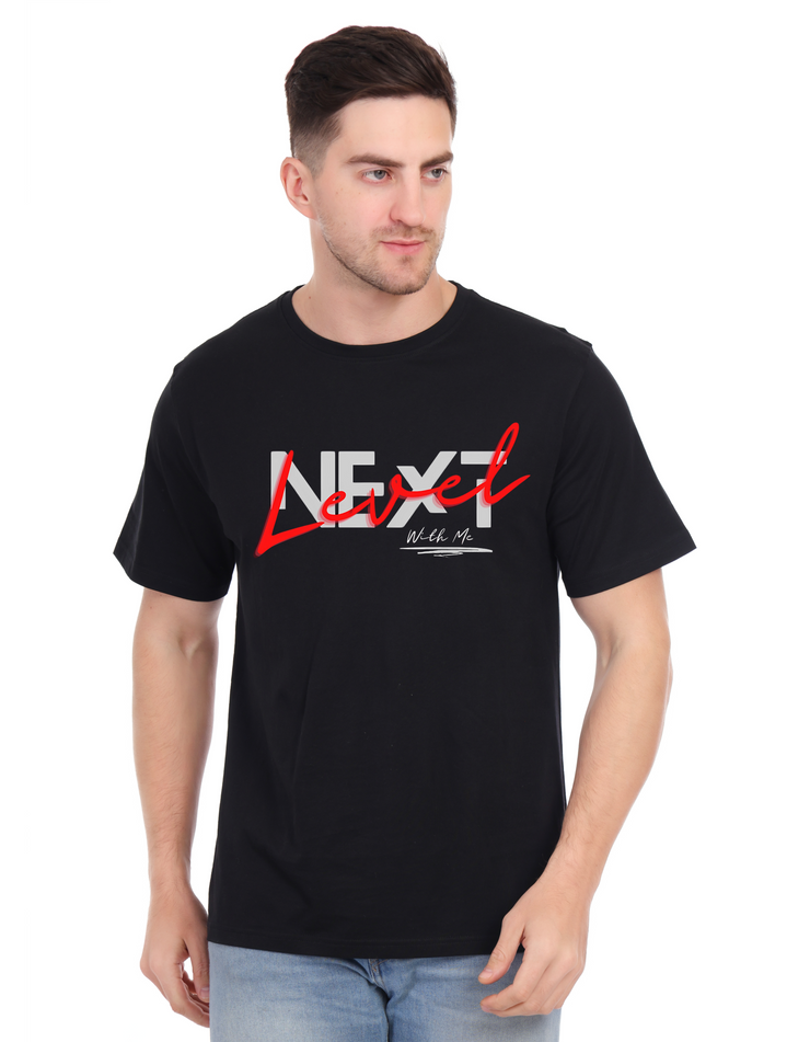 KNIGHT STITCH NEXT PRINTED ROUND T-SHIRT