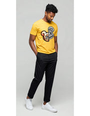 KNIGHT STITCH FACE ROUND NECK T-SHIRT