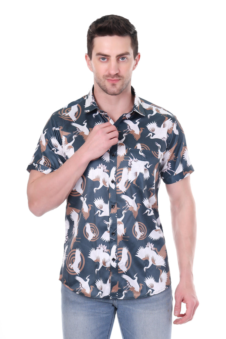 KNIGHT STITCH HALF SLEEVS MULTI COLOR SHIRTS