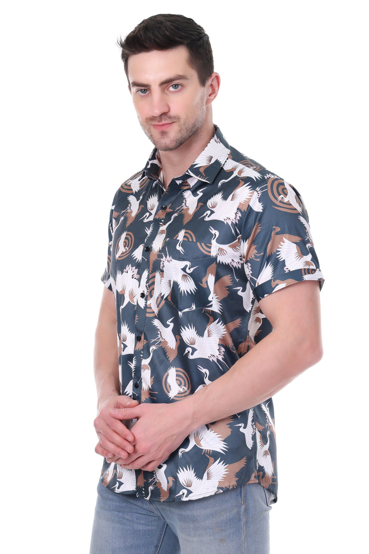 KNIGHT STITCH HALF SLEEVS MULTI COLOR SHIRTS