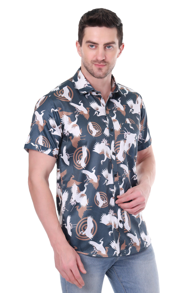 KNIGHT STITCH HALF SLEEVS MULTI COLOR SHIRTS