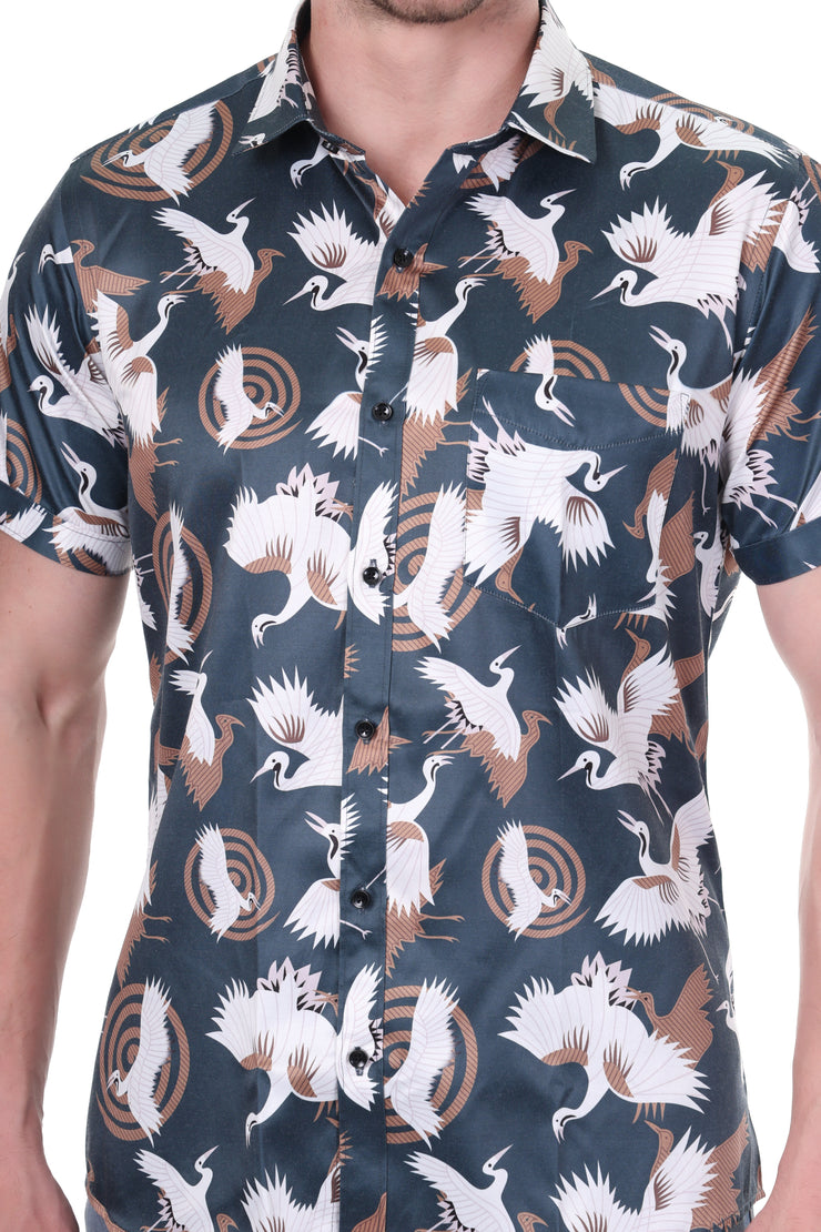 KNIGHT STITCH HALF SLEEVS MULTI COLOR SHIRTS