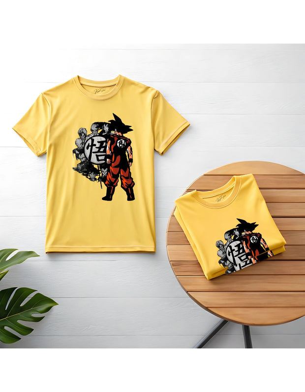 KNIGHT STITCH GOCCU PRINTED ROUND NECK T-SHIRT
